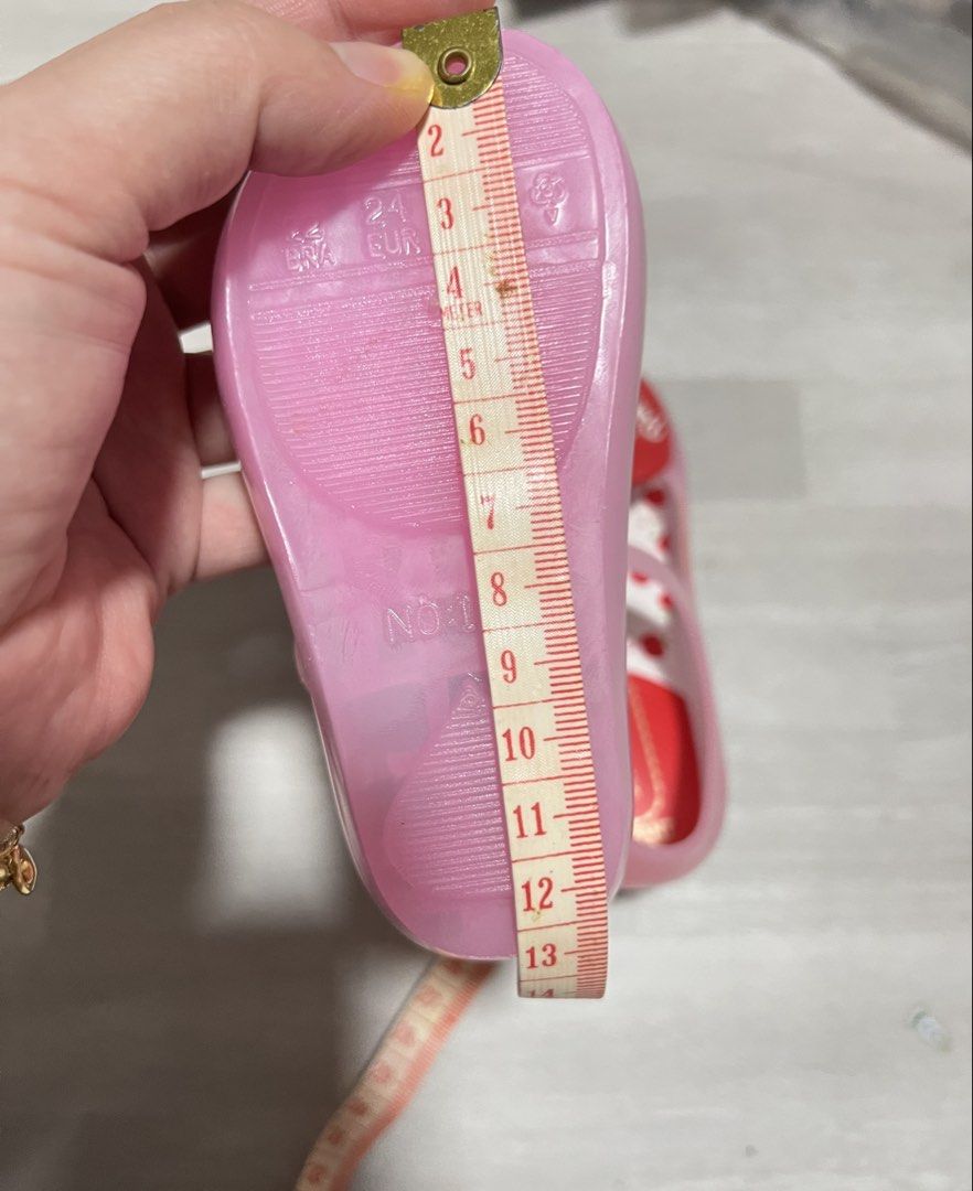 Disney shoes (Category: Babies & Kids Fashion) located in Caloocan City. Submitted by verygoodmama (Listing ID 1470121463, Image 3). Description: Disney Baby LilFant — Brand New / Never Used Never been used po. Naka-stock lang for quite some time, so may slight discoloration/browning due to storage on some parts. Already indicated and circled in the photos for transparency. Please check the photos for the actual condition and size/measurements. S