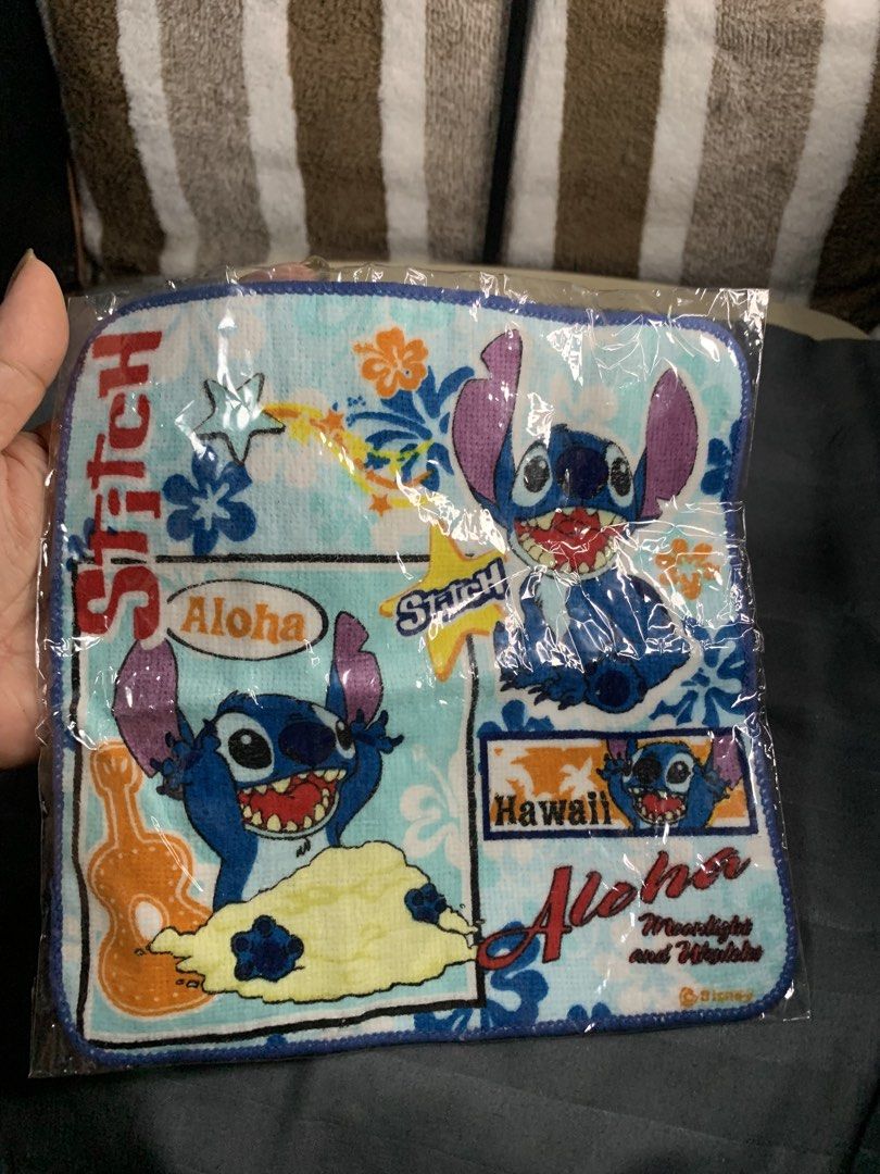 Disney stitch small face towel (Category: Towels, Napkins & Holders) located in Cabanatuan. Submitted by mjluxxejapan (Listing ID 1470097280, Image 1). Description: Fixed price. Bnew sealed.face towel only 8”x8” meas cotton mganda quality makapal .