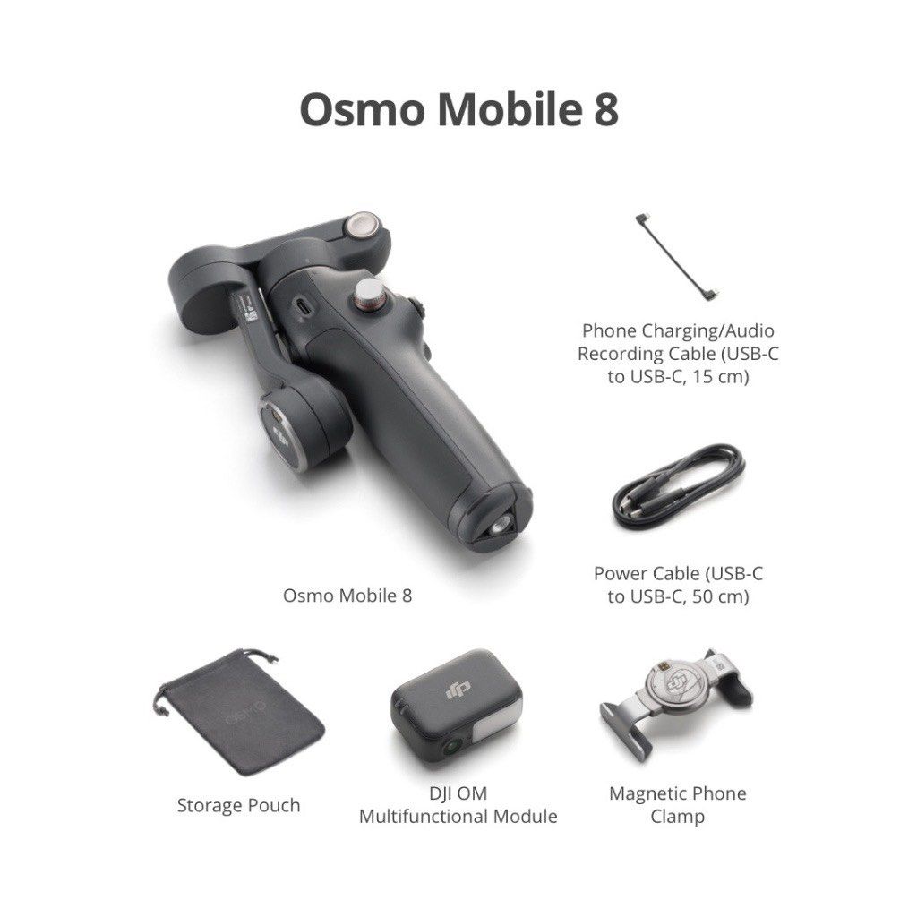 Dji Osmo Mobile 8 (Category: Other Gadgets) located in Rizal. Submitted by declutter_with_d (Listing ID 1469973353, Image 3). Description: DJI Osmo Mobile 8 with multifunctional module almost new complete with box and cords taytay rizal location 3.5k.
