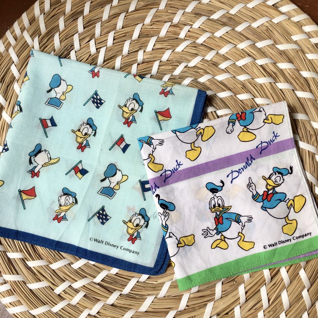 Donald Duck Disney handkerchief bundle 2pcs (Category: Handkerchief & Pocket Squares) located in Quezon, Isabela. Submitted by hankies_garden2 (Listing ID 1470049676, Image 1). Description: Small size hankies Fixed price‼️ Cotton hankies from Japan 1 day reservation only‼️ #japanhankies #japanscarves #mcm #branded #fendi #picasso #luxuryhanky #celinehandkerchief #fendihandkerchief #burberryhandkerchief #ysl #Givenchy.