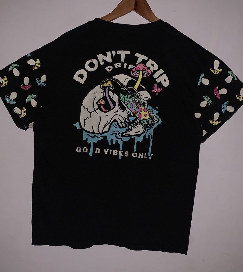 DONT TRIP FOR SALE (Category: Tshirts & Polo Shirts ) located in Angeles City. Submitted by browsetheracks (Listing ID 1469951707, Image 1). Description: FOR SALE DONT TRIP DRIP PSYCHEDELIC GRAPHIC TEE SIZE XL ON TAG (23×29) MADE IN USA IN EXCELLENT CONDITION! NO ISSUE *HEAVY COTTON MATERIAL ₱550+SHIPPING FEE DM ME FOR MORE INFO 🔌 Note: Every item is photographed accurately to showcase its actual condition. Before shipping, each garment is metic
