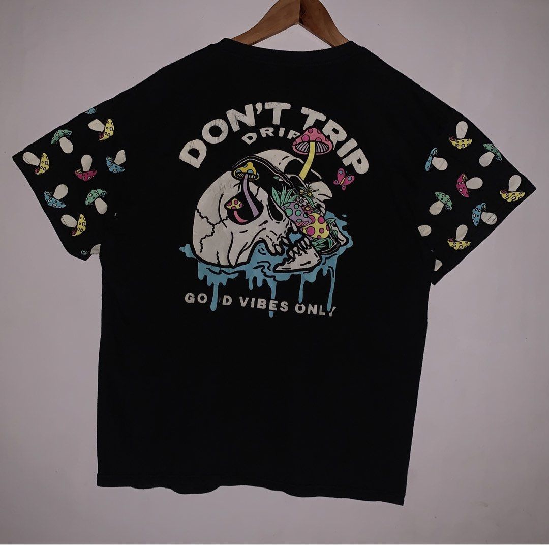 DONT TRIP FOR SALE (Category: Tshirts & Polo Shirts ) located in Angeles City. Submitted by browsetheracks (Listing ID 1469951707, Image 3). Description: FOR SALE DONT TRIP DRIP PSYCHEDELIC GRAPHIC TEE SIZE XL ON TAG (23×29) MADE IN USA IN EXCELLENT CONDITION! NO ISSUE *HEAVY COTTON MATERIAL ₱550+SHIPPING FEE DM ME FOR MORE INFO 🔌 Note: Every item is photographed accurately to showcase its actual condition. Before shipping, each garment is metic