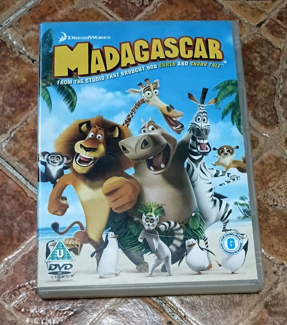 DreamWorks Madagascar DVD Movie (Category: CDs & DVDs) located in Quezon City. Submitted by dancatz (Listing ID 1470066446, Image 1). Description: □ P 150.00 - Movie: Madagascar Animated Comedy on DVD - Condition: Disc and original case in solid, great shape - Rating: Rated U (Universal viewing for all ages) - Audio/Subs: English audio and subtitles included - Special Features: Music video, behind-the-scenes footage, and fun activities - region 2