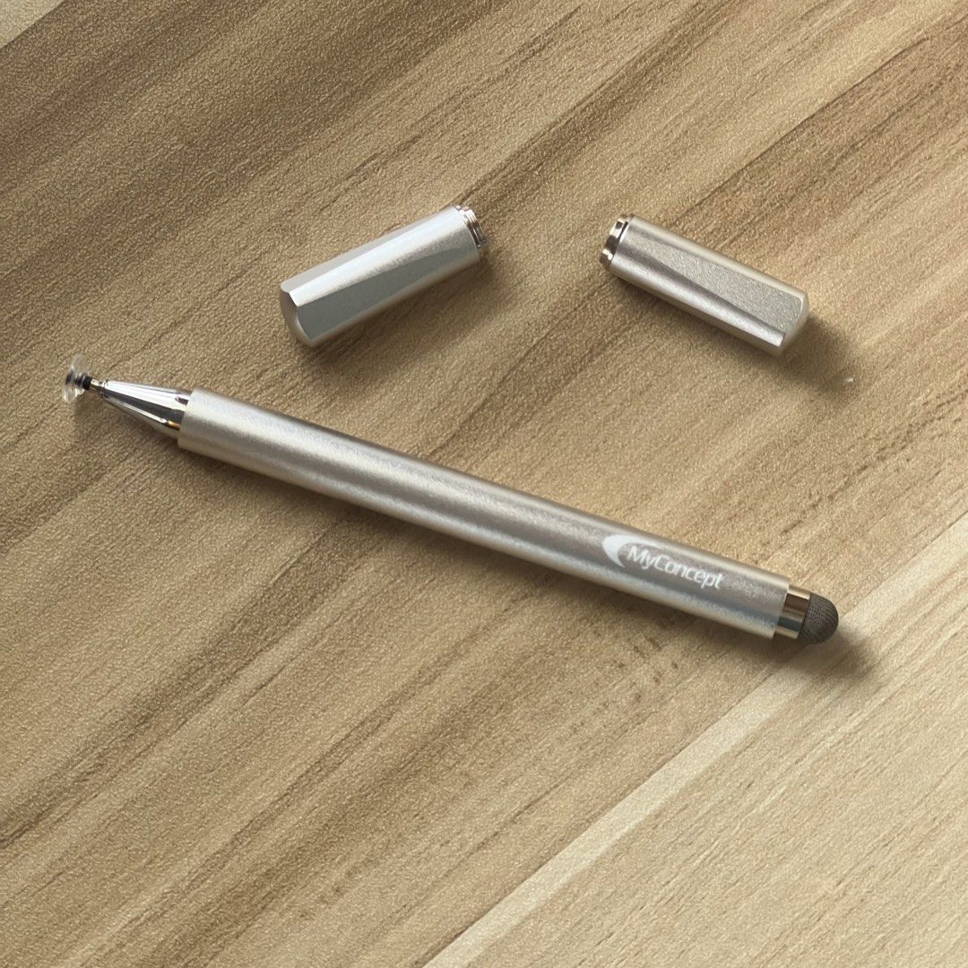 Dual-Tip Universal Stylus Pen (Category: Stationery & School Supplies) located in Calamba. Submitted by bbeatrizz (Listing ID 1469989405, Image 2). Description: - Dual-tip design: Clear precision disc tip and durable fiber mesh tip - Anti-roll hexagonal barrel prevents the pen from rolling off flat surfaces - Smooth and responsive - Sleek and clean silver metal finish Impulsive buy just because I forgot my stylus pen at home 🥲 No packaging since