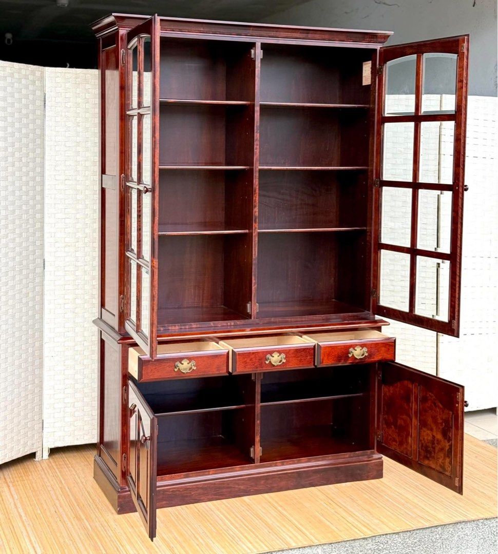 Elegant Display Cabinet (Category: Shelves, Cabinets & Racks) located in Manila. Submitted by justinlei.103 (Listing ID 1470068489, Image 2). Description: JAPAN SURPLUS ELEGANT DESIGN ROSEWOOD DISPLAY CABINET IN GOOD CONDITION SIZE: 77H x 48L x 17.5W inches.