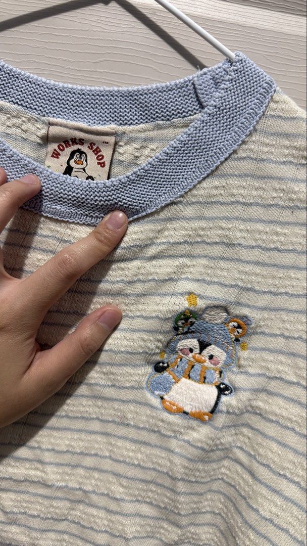 Embroidered Penguin Top (Category: Shirts) located in Quezon City. Submitted by dinesaur (Listing ID 1470071749, Image 2). Description: Freesize up to XL.