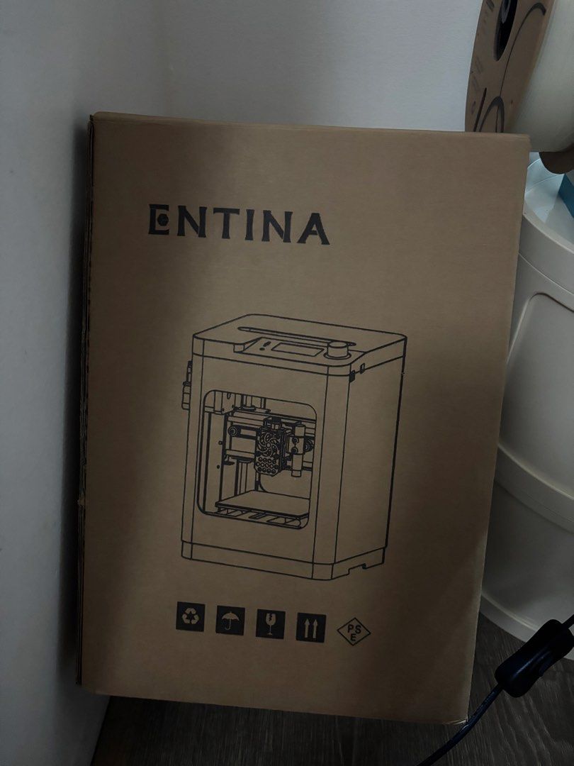 Entina Tina2S 3D Printer (Category: Printers, Scanners & Copiers) located in Quezon City. Submitted by MetroDeRetro (Listing ID 1470100826, Image 2). Description: Entina Tina2S 3D Printer * with SD card, cables, and box * Perfect for beginners. Small / mini 3d printer * with 3d printed spool holder to hold 1kg filament * Printed only two projects with this via sd card. Other than that, don’t know much about this printer as I am new to the hobby. 