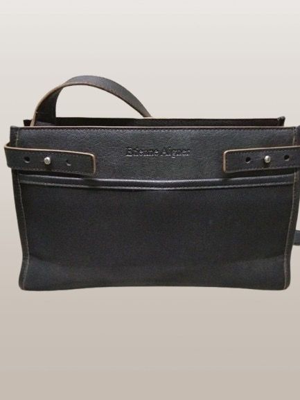 ETIENNE AIGNER BLACK LEATHER BAG (Category: Cross-body Bags) located in Marikina City. Submitted by minimalistmanila (Listing ID 1470003613, Image 2). Description: Etienne Aigner black bag. Mix of leather and canvass. 3 compartments. Medium size. Never used. Worth P2,999. Order now!.