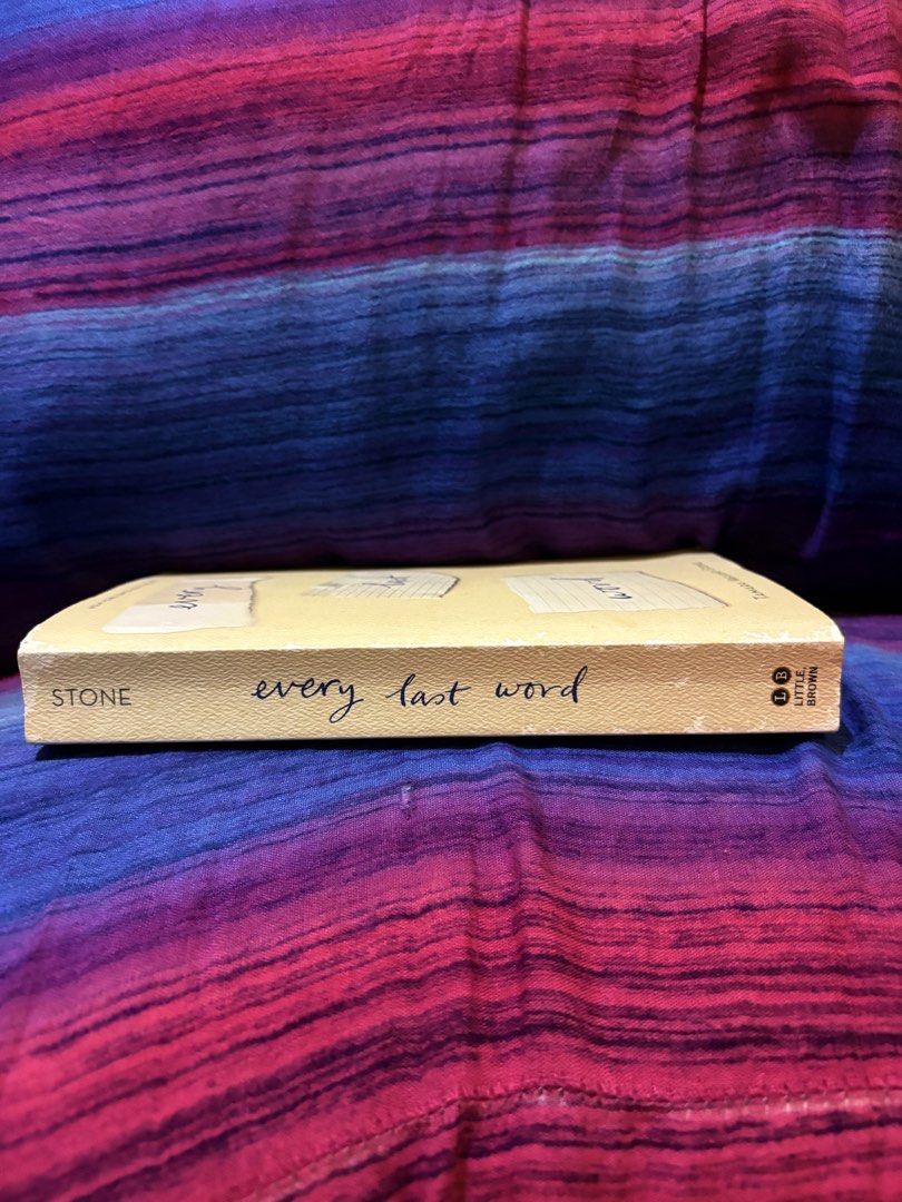 Every Last Word by Tamara Ireland Stone Paperback (Category: Storybooks) located in Indang. Submitted by beebadooday (Listing ID 1470118963, Image 3). Description: - Title: Every Last Word by Tamara Ireland Stone - Format: Paperback (New York Times Bestseller) - Genre: Young Adult Fiction (Focuses on high school and purely-obsessional OCD) - Condition: Good readable condition - Flaws: Slight yellowing of pages from age and mild shelf wear on cove