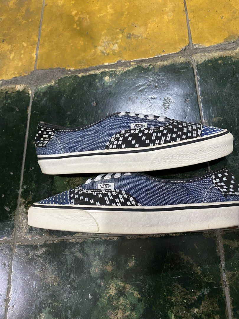 f Vans Authentic "Patchwork" (Japanese Boro Denim) low-top sneakers (Category: Sneakers) located in Davao. Submitted by eziekelmoral (Listing ID 1470079258, Image 2). Description: f Vans Authentic “Patchwork” (Japanese Boro Denim) low-top sneakers Size : 8.5 Excellent condition Color rate : 9.5/10 Sign of used only.