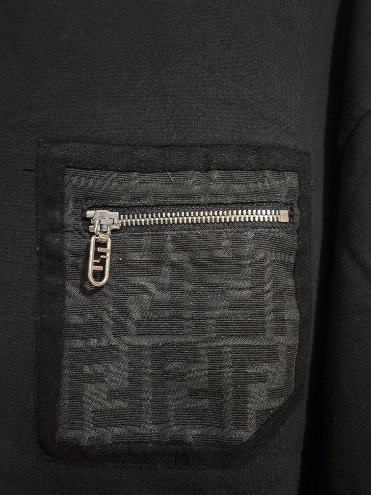 Fendi Crewneck (Category: Coats, Jackets and Outerwear) located in Muntinlupa City. Submitted by owrayttttt (Listing ID 1470125303, Image 2). Description: - Fendi Crewneck - Large on tag - Dimes is 25x28 - No issue, just needs to be washed - Complete tags - Free shipping via j&t.
