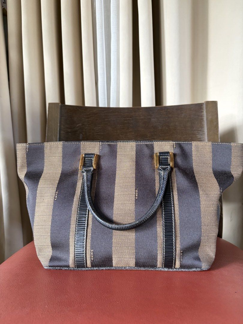Fendi Pequin Tote (Category: Luxury Bags & Wallets) located in Baler. Submitted by waikikisurfer (Listing ID 1470018013, Image 1). Description: Fendi Pequin Tote Small to Med Size Sign of use- Bottom Base Lining, see photos for reference Handle, Body Inside and Out- Goods FF underzip Coded Japan Sourced Offer your price for sure buyer 💰.