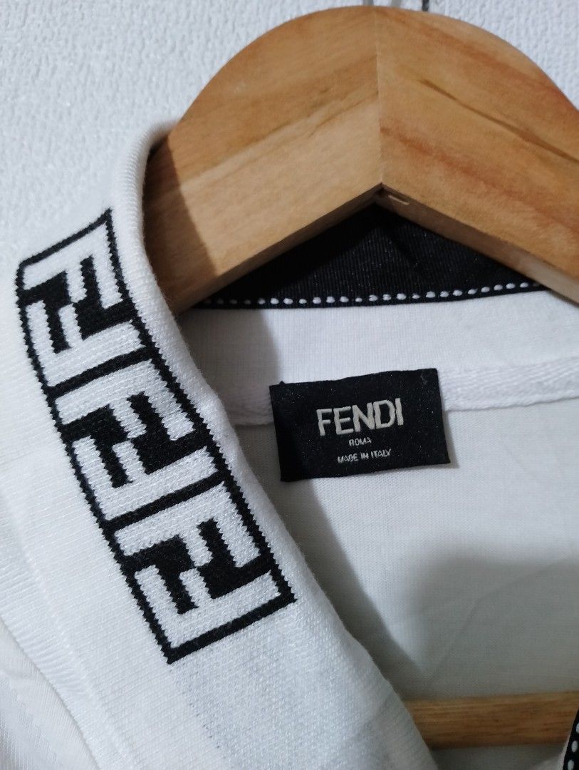 Fendi polo (Category: Tshirts & Polo Shirts ) located in Iligan City. Submitted by jh_pr0 (Listing ID 1469980321, Image 2). Description: FFēndî Like new Dimes: 19-20x29 Color rate: 9.8/10 No issue Mine: 1k+sf.
