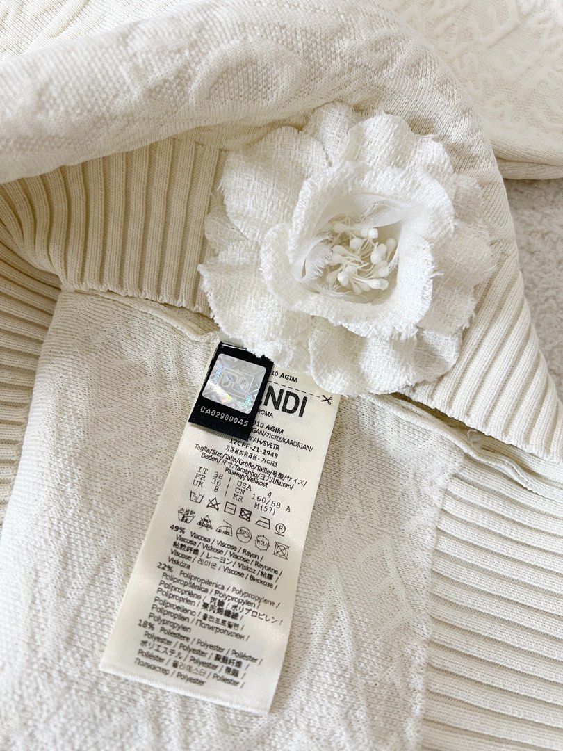 ⚜️Fendi Skims white top (Category: Luxury Apparel) located in Makati City. Submitted by 90sangel (Listing ID 1470113159, Image 3). Description: •Item: Fendi Skims top •Size: S-L frame best fit in M/L •Condition: Gently Used, Good condition.