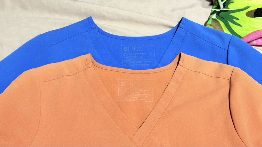 FIGS Scrub Sets in Small — Terracotta & Royal Blue (Category: Sets or Coordinates) located in Binan City. Submitted by jocelrizal (Listing ID 1470097024, Image 1). Description: ⚠️ PLEASE READ DETAILS CAREFULLY ‼️ FINAL PRICE POSTED LOWBALLERS WILL BE IGNORED. selling pre-loved FIGS SCRUBS SETS — get BOTH for ₱2,500 FREE SHIPPING via J&T RFS: gained weight / decluttering 1️⃣ Terracotta (Limited Edition) SET ₱1,500 + Shipping via J&T Catarina top: 