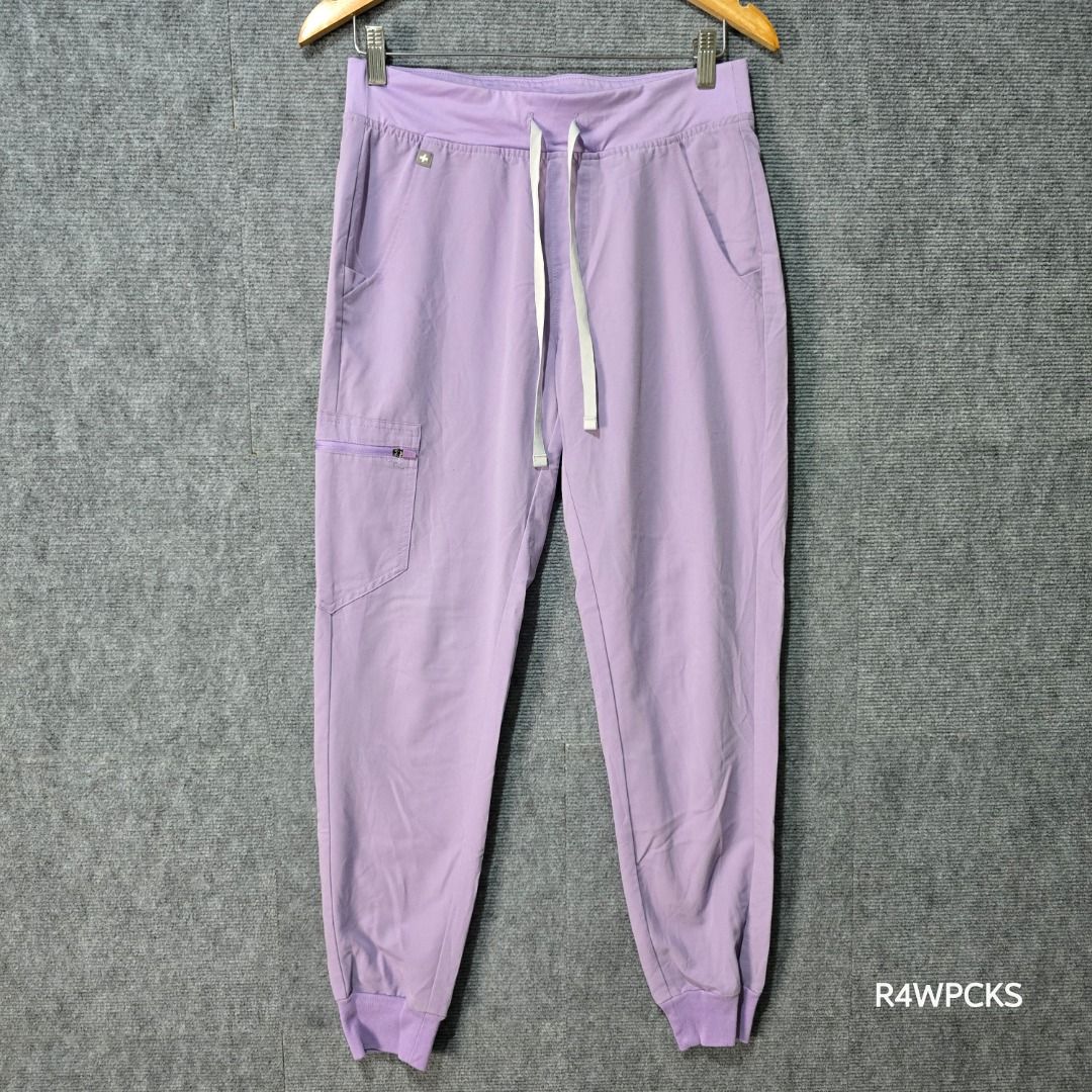 FIGS ZAMORA LAVENDER DEW JOGGER SCRUB PANTS (Category: Other Bottoms) located in San Mateo. Submitted by r4wpcks (Listing ID 1470083022, Image 2). Description: Size on Tag: Small Best Fit: 27 - 29 inches Waist: 25 - 30 inches Length: 38 inches Leg Hole / Hem: 4 inches Condition: 9/10 Color Rate: 9/10 Issue: Stain on cargo pocket see last image COLOR MAY VARY DUE TO LIGHTING Location: San Mateo Rizal, near Marikina J&T/Lalamove courier, shipping f