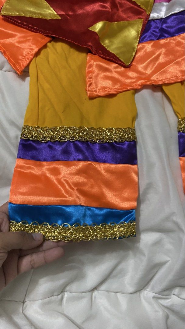 Filipino Folk Costume (Category: Babies & Kids Fashion) located in Paranaque City. Submitted by closetclub308 (Listing ID 1470093814, Image 3). Description: Filipino Costume Mixed of vest/ onesie/ skirt Take all Age 4-5yo.