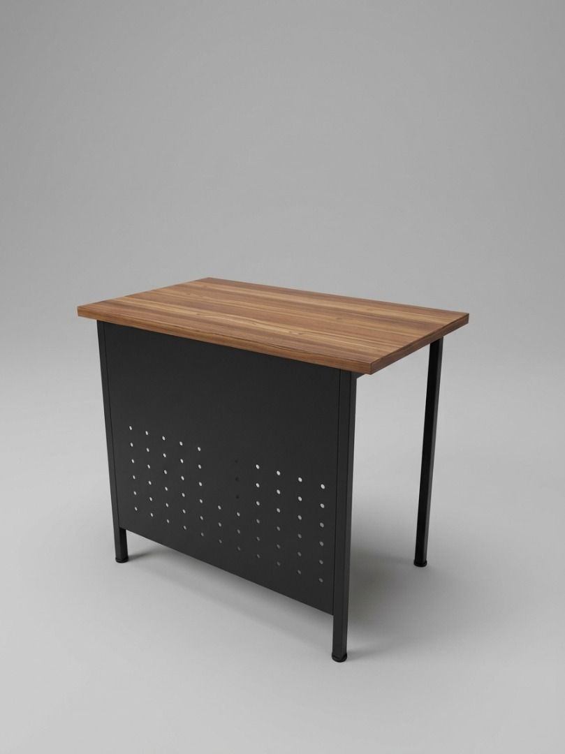 FLAT DESK (Category: Office Furniture & Fixtures) located in Valenzuela. Submitted by jesspesongco (Listing ID 1469996710, Image 1). Description: FLAT DESK NEWLY REFURBISHED SIZE: L80cm W50cm H70cm PRICE: P4,500 ✔Sturdy desk with warm wood grain top and black metal frame ✔Solid construction ideal for home office or study setups 📍 LOCATION: OFFICEBUSTERS BALINTAWAK 👤 Look for: Hesus 📞 0961 690 4709.