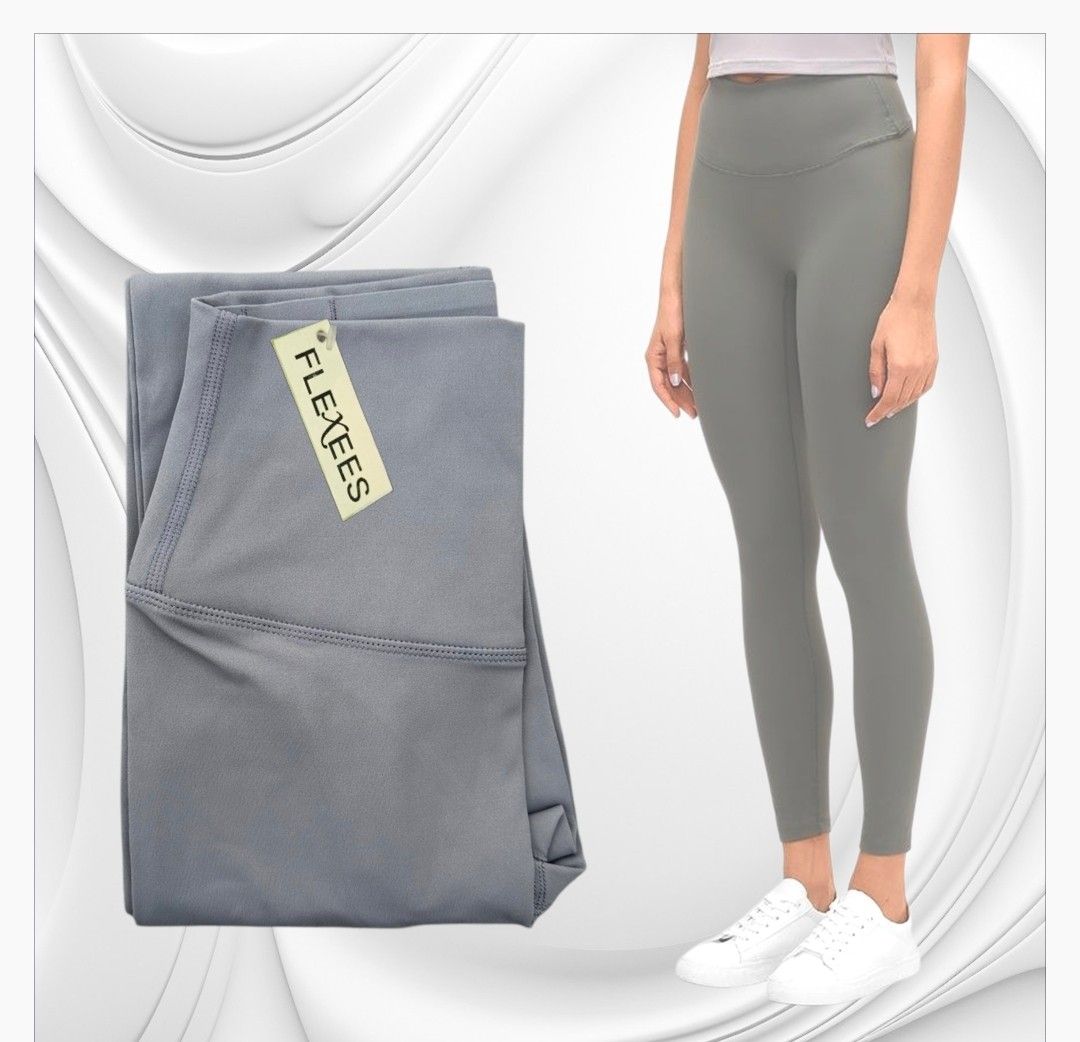 Flexees Grey High-Waisted Leggings Size S (Category: Activewear) located in Paranaque City. Submitted by calm_youngstore7 (Listing ID 1470043093, Image 2). Description: - Brand: Flexees - Condition: Brand new with original store tag attached - Size: S - Color: Solid grey (easy to match with any outfit) - Fit & Feel: High-waisted with a ribbed texture inside for extra comfort - Versatility: Super stretchy, ideal for both workouts and daily casual 