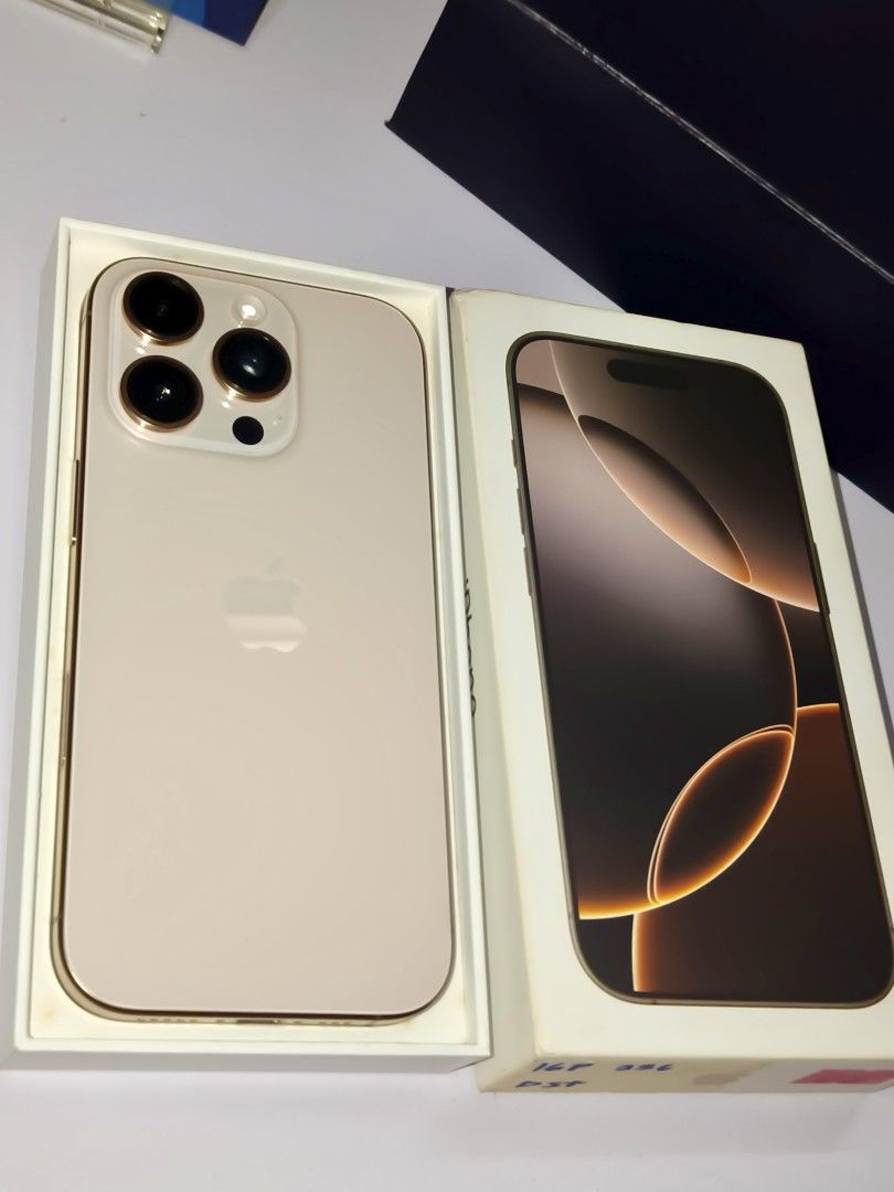 iPhone 16 Pro 256GB – Desert Titanium (Category: iPhone 16 Series) located in Paranaque City. Submitted by ace_goods (Listing ID 1470108982, Image 2). Description: 🔥 FOR SALE / TRADE: iPhone 16 Pro 256GB – Desert Titanium 🔥 💰 ₱42,000 — Slightly Negotiable! 📱 Unit Details: - Model: iPhone 16 Pro - Storage: 256GB - Color: Desert Titanium - Purchased from: The Loop PH - Battery Health: 90% - Software: Updated to iOS 27 - Condition: Very clean an