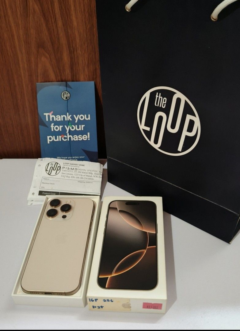 iPhone 16 Pro 256GB – Desert Titanium (Category: iPhone 16 Series) located in Paranaque City. Submitted by ace_goods (Listing ID 1470108982, Image 3). Description: 🔥 FOR SALE / TRADE: iPhone 16 Pro 256GB – Desert Titanium 🔥 💰 ₱42,000 — Slightly Negotiable! 📱 Unit Details: - Model: iPhone 16 Pro - Storage: 256GB - Color: Desert Titanium - Purchased from: The Loop PH - Battery Health: 90% - Software: Updated to iOS 27 - Condition: Very clean an