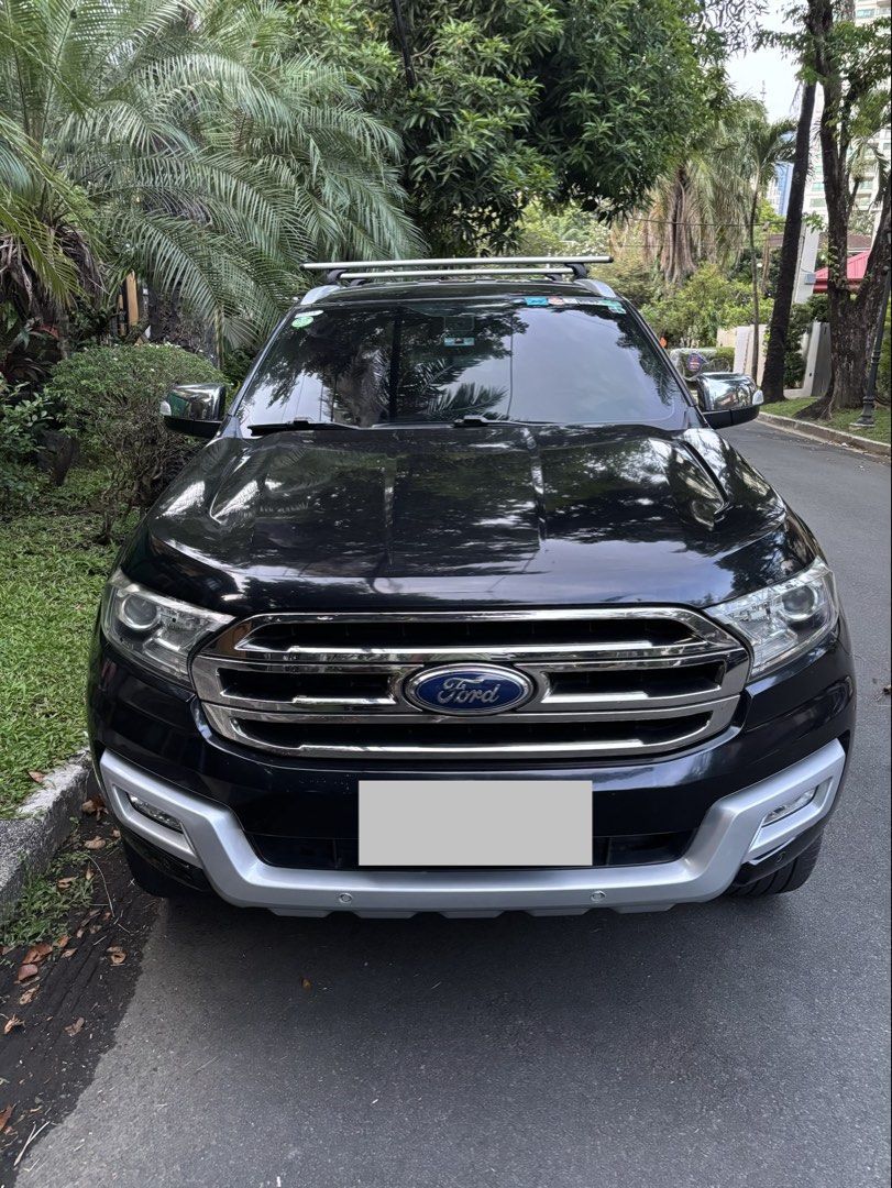 Ford Everest (Category: Used Cars) located in Makati City. Submitted by carusso11 (Listing ID 1469959173, Image 2). Description: FOR SALE: 2017 Ford Everest Titanium 4x2 🚘 Well-maintained and spacious 7-seater SUV, perfect for daily commutes or long family road trips. Key Features & Highlights: Mileage: 77,000 km Engine / Transmission: 2.2L Turbo Diesel / Automatic Ownership: First Owner Condition: Smooth engine, solid suspension, cold dual A/C,