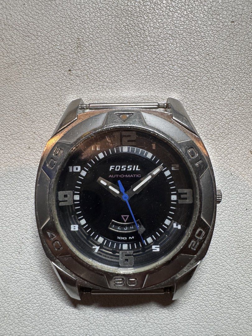 Fossil Blue Automatic AM-4303 Watch Head (Category: Men's Watches) located in Iloilo. Submitted by KCY_WatchParts (Listing ID 1469960052, Image 1). Description: Modified Fossil Automatic. Working J&t express + 100.