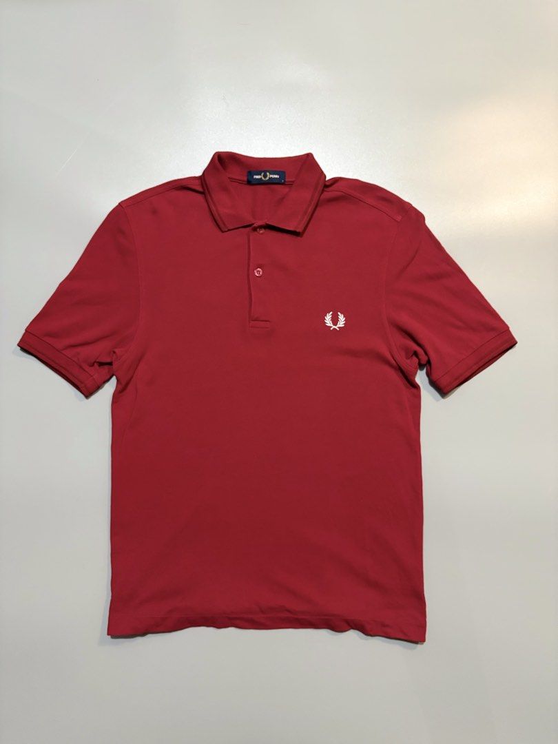 Fred Perry red polo shirt (Category: Tshirts & Polo Shirts ) located in Caloocan City. Submitted by thlyn (Listing ID 1470104633, Image 2). Description: As new condition Size small on tag .