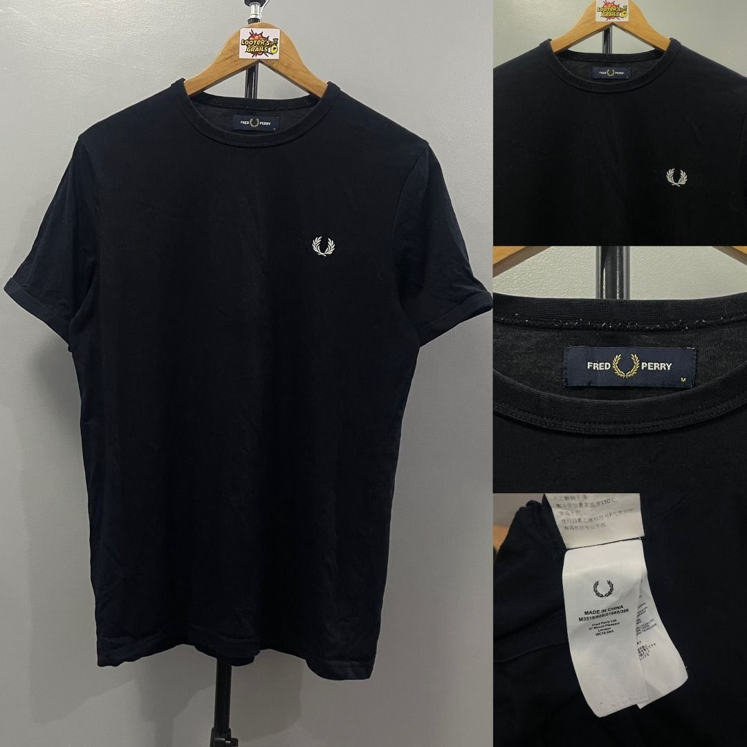 FRED PERRY TEE (Category: Luxury Apparel) located in Cabanatuan. Submitted by lootersgrails (Listing ID 1469952375, Image 1). Description: A25 FRED PERRY TEE L27 W20 NO ISSUE.