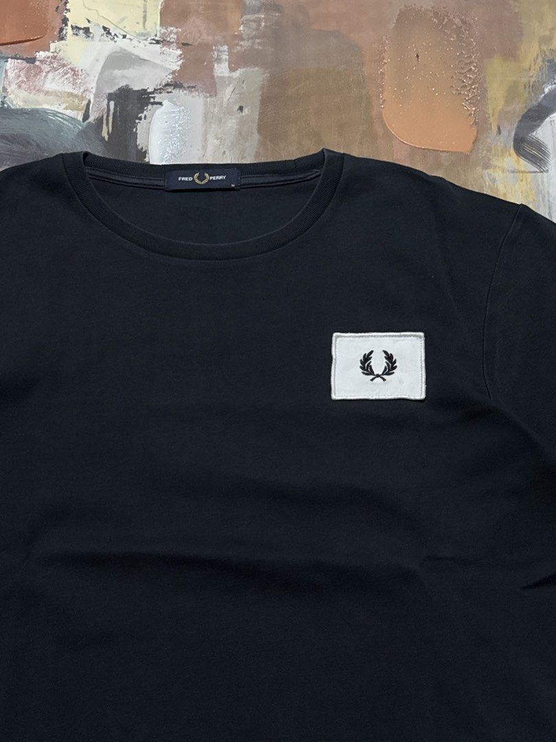 Fred Perry tshirt (Category: Tshirts & Polo Shirts ) located in Las Pinas. Submitted by thrftmnl. (Listing ID 1469963316, Image 2). Description: Fred Perry tshirt Size: Medium Dimes Width: 22 Length: 26 Issue: 2 pinhole (last slide) not noticeable .