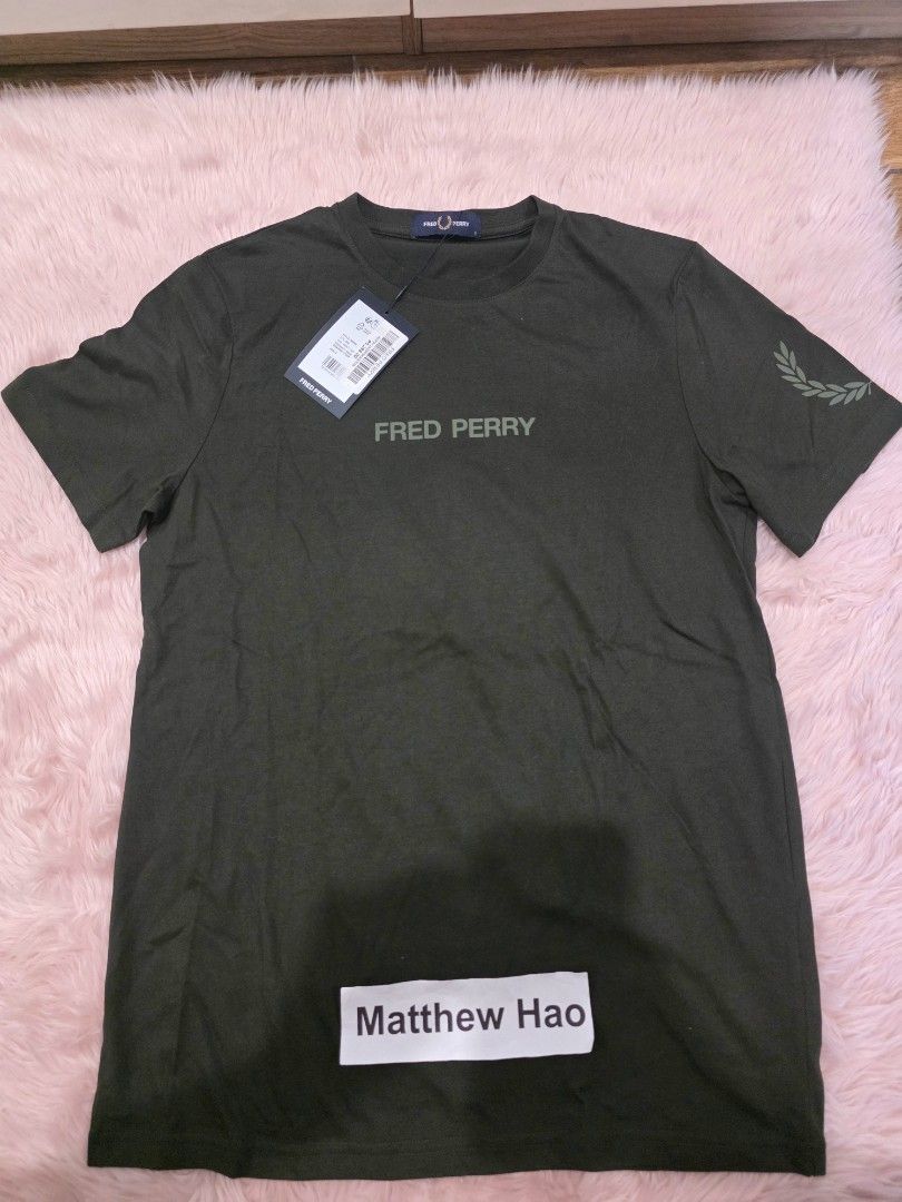 Fred perry tshirt (Category: Tshirts & Polo Shirts ) located in Manila. Submitted by machoxmatt (Listing ID 1469970186, Image 3). Description: brandnew size: small (w18.5 L27) color: hunting green mop:bdo/gcash shipping at buyer's expense.