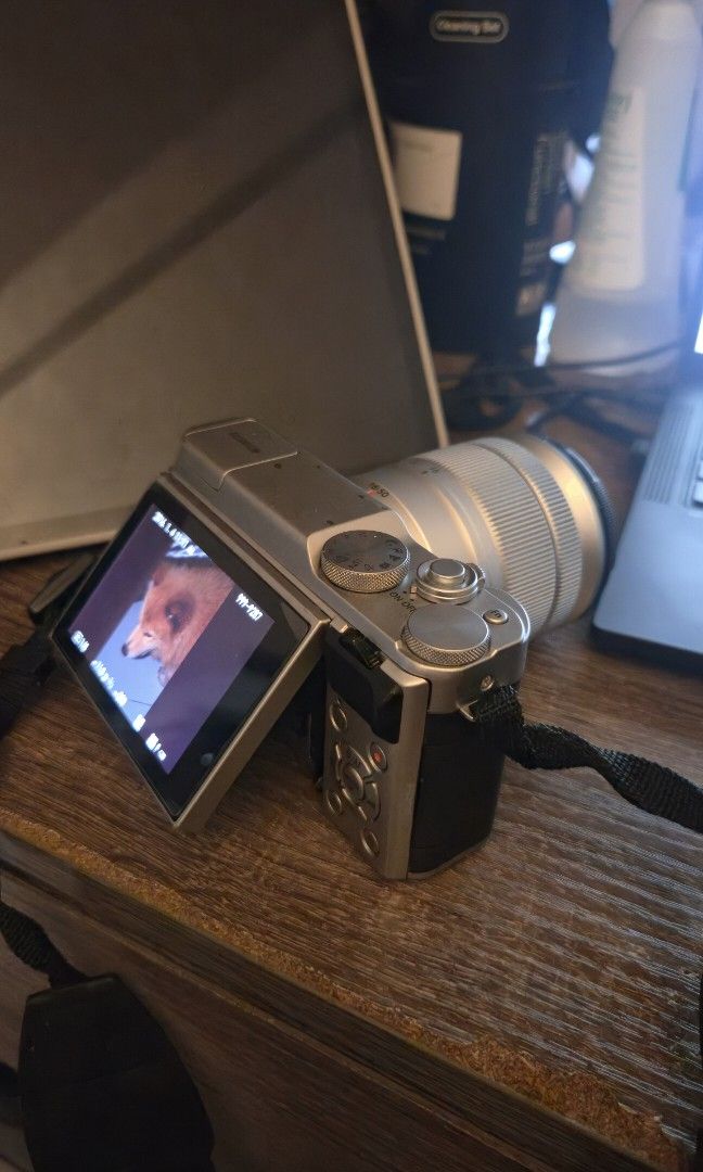 FUJIFILM X-A10 (Category: Cameras) located in Makati City. Submitted by ali_yvo (Listing ID 1470046576, Image 3). Description: FUJIFILM X-A10 -in good condition, there is sign of usage you can see in the picture. -with lens of 16-50MM -with Neck Strap -with Charging Cord -If you're into aesthetic pictures with built-in film-like filters -Has a built-in flash for taking pictures even in low-light settings -Perfect for achieving that vintage, retro