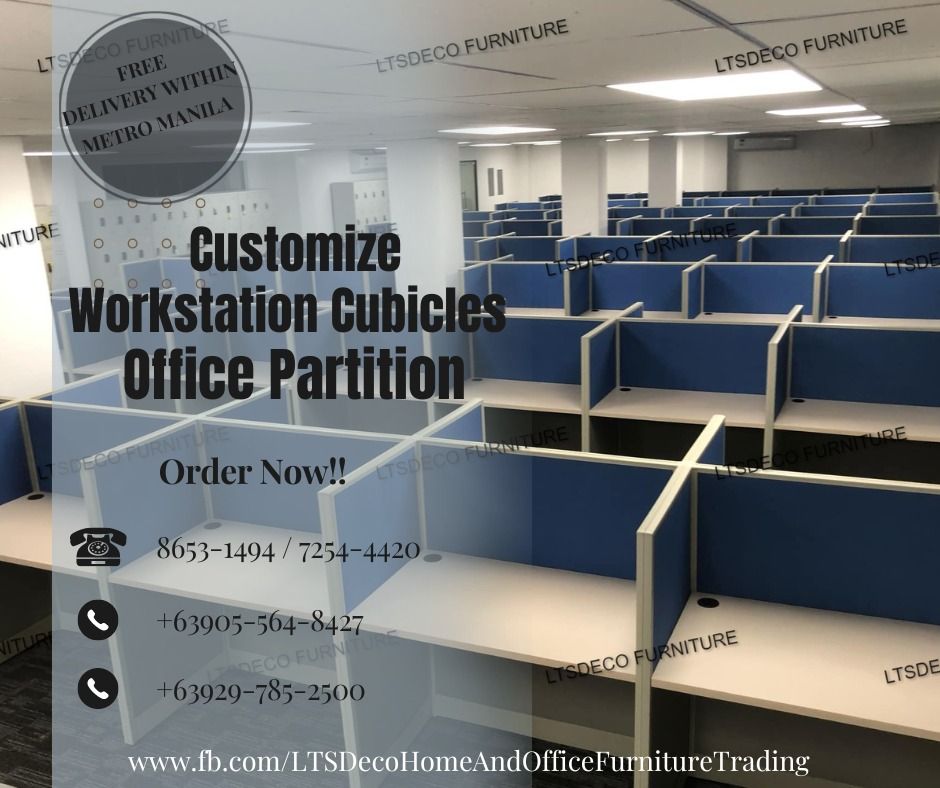 Full Fabric Workstation Cubicles Office Partition (Category: Everything Else Others) located in Quezon City. Submitted by youngearth_667e84 (Listing ID 1469977195, Image 1). Description: 📩💯 Message us now for inquiries and quotations! ✅ FREE DELIVERY & INSTALLATION within Metro Manila 🚚🔧 ✅ Dismantling, Relocation & Reinstallation Services 🛠️📦 ✅ Quality Office Furniture for Your Business! 💼✨ 📩 **SEND US A PM TODAY!** 💬 Let us help you cre