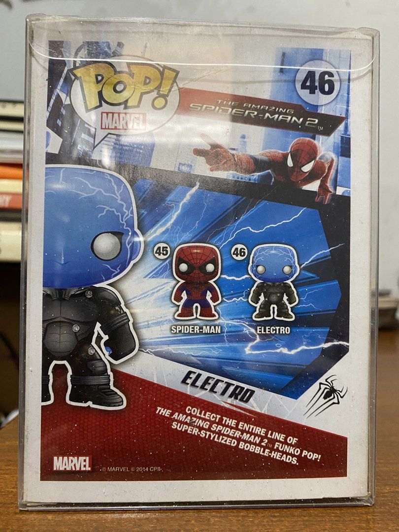 Funko Pop Marvel The Amazing Spider-Man 2 Electro 46 Glows in the Dark ...