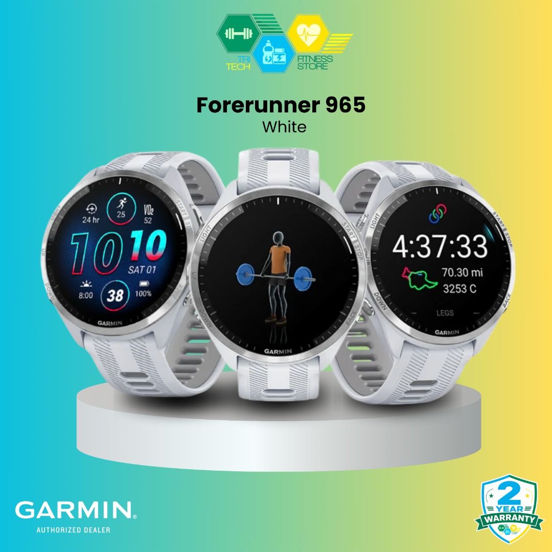 Garmin Forerunner 965 White (Category: Women's Watches) located in Manila. Submitted by kbpolicarpio (Listing ID 1469989434, Image 1). Description: 🛒 Grab Yours Today! ✅ Brand New & Authentic 🏅 Official Garmin Distributor 🛡️ Up to 2-Year Warranty 🤝 Reliable After-Sales Support 🚚 Same Day Delivery Available 📦 Nationwide Shipping 💵 COD Available 💳 Credit Card & Installment Options 💸 Cash Discounts Available 🏪 Store Pick-Up Available 📞 09