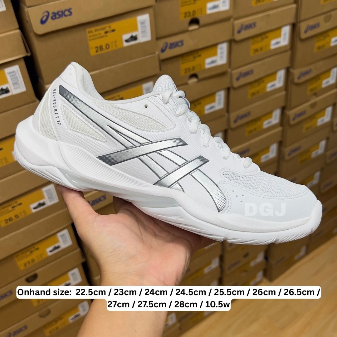 GEL ROCKET 12 (Category: Sneakers) located in Pasig City. Submitted by divvvineee (Listing ID 1470016210, Image 2). Description: ASICS GEL-ROCKET 12 lightweight indoor court shoes designed for volleyball, badminton, and other court sports, featuring GEL cushioning, reliable stability, and flexible support for quick movements and changes in direction. ASICSGEL ROCKET 12 Available in different colorway🎨 💰 ₱4,580 🚚 FREE SHIPPING NATIONWIDE 🇵🇭 *