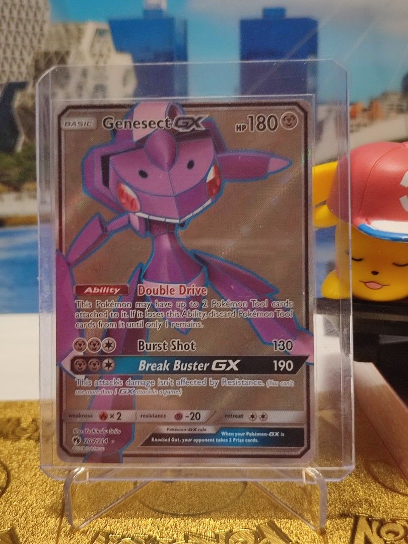 Genesect GX 204/214 UR (Category: Raw Singles) located in Pasig City. Submitted by yangstunnatcg (Listing ID 1469950470, Image 1). Description: Genesect GX.