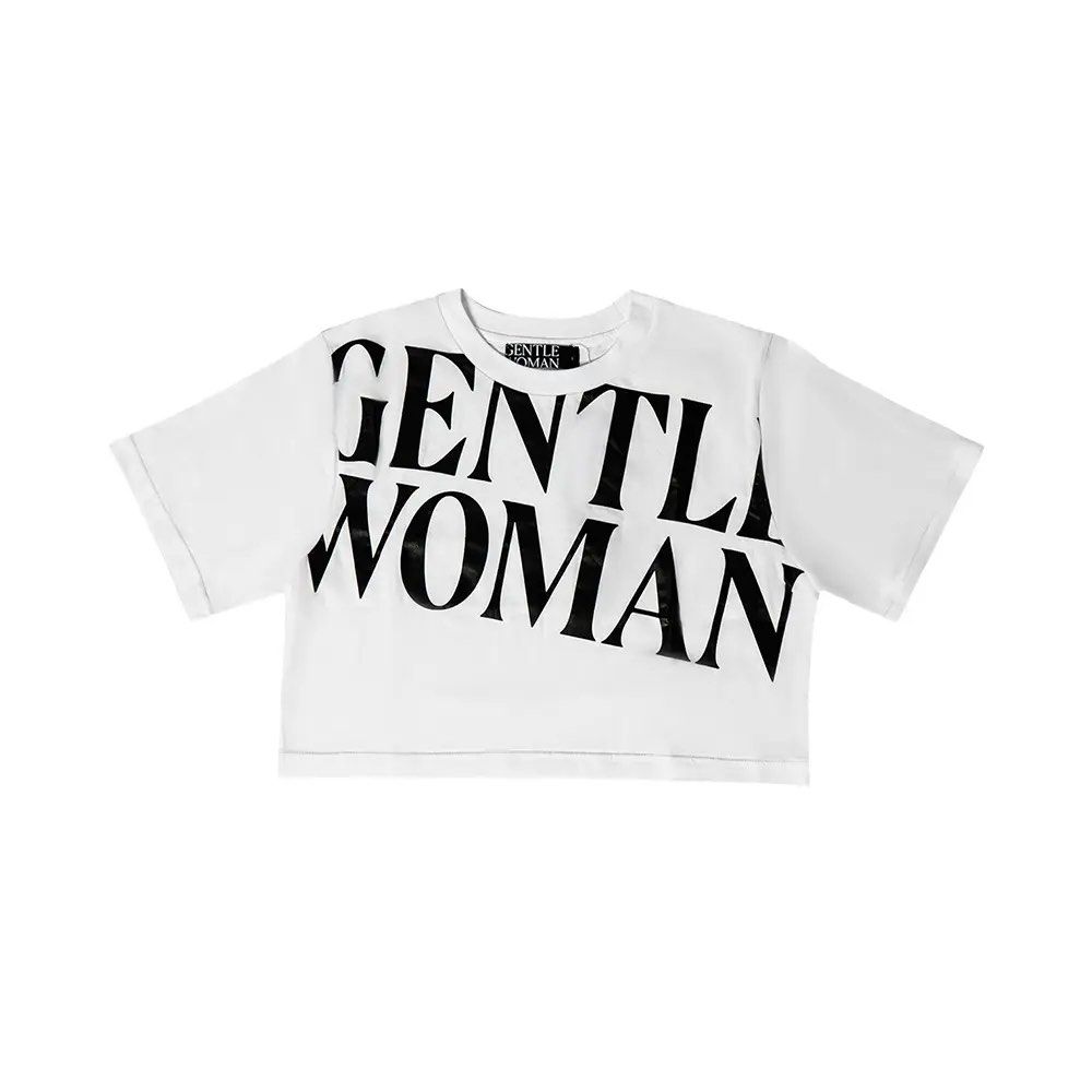 Gentle Woman Cropped Shirt AUTHENTIC (Category: Shirts) located in Santiago. Submitted by ricevllnz (Listing ID 1469955744, Image 1). Description: Negotiable! Statement-making oversized graphic tee for an effortlessly cool, casual look. • Brand: Gentle Woman • Size: Small (S) can fit up to semi Med • Color: White with bold black lettering • Design: Large front graphic print • Style: Casual streetwear • Condition: Pre-loved Bought in Bangkok GW st