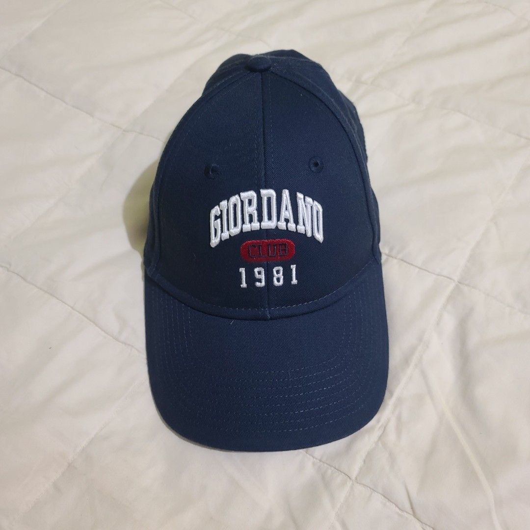 Giordano Navy Blue Baseball Cap (Category: Caps & Hats) located in Manila. Submitted by faurbrey (Listing ID 1470119778, Image 1). Description: Free Size Excellent Condition No Issue.