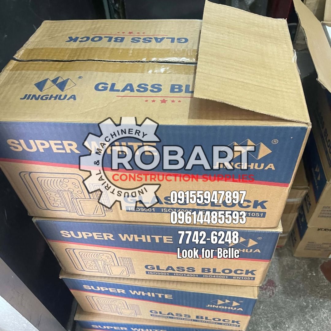 Glass Block Diamond (Category: Construction Tools & Equipment) located in Manila. Submitted by bellarobart (Listing ID 1470016094, Image 1). Description: Glass Block Size: 190×190×80mm DIAMOND 6pcs / box 𝑹𝑶𝑩𝑨𝑹𝑻 𝑪𝑶𝑵𝑺𝑻𝑹𝑼𝑪𝑻𝑰𝑶𝑵 𝑺𝑼𝑷𝑷𝑳𝑰𝑬𝑺 WEBSITE: robartool.com Office Address: 1405 Yuseco St. Sta Cruz Manila SEND US MESSAGE FOR INQUIRIES ‼️‼️ Glb/Vibr: 0915-594-7897 Smrt: 0961-448-5593 Landline: (7746-6248 / 7002-2872) 𝓛𝓞𝓞�