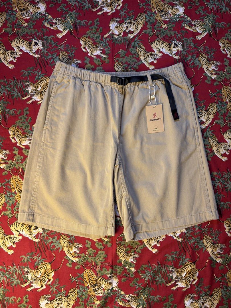 Gramicci Outdoor G-Short - Chino (Category: Shorts) located in Caloocan City. Submitted by ruvendnewborn (Listing ID 1470098653, Image 2). Description: Gramicci Outdoor G-Short - Chino Flat Measurements: (IN INCHES) Waist: fits 34” to 36” Length: 20” Leg opening: 12” - Brand-new condition - Relaxed fit, equipped with signature ‘running-man’ belt for adjustment and crotch gusset for maximum movement - Bought at Commonwealth PH sold for ₱3900 piece