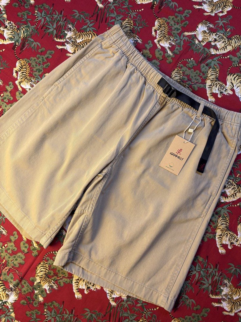 Gramicci Outdoor G-Short - Chino (Category: Shorts) located in Caloocan City. Submitted by ruvendnewborn (Listing ID 1470098653, Image 1). Description: Gramicci Outdoor G-Short - Chino Flat Measurements: (IN INCHES) Waist: fits 34” to 36” Length: 20” Leg opening: 12” - Brand-new condition - Relaxed fit, equipped with signature ‘running-man’ belt for adjustment and crotch gusset for maximum movement - Bought at Commonwealth PH sold for ₱3900 piece