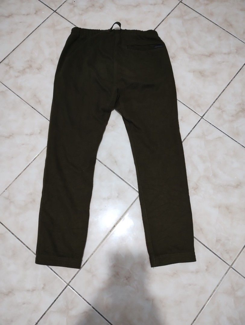 Gramicci Straight Fit Olive Pants (Category: Trousers) located in Imus. Submitted by darylg88358770 (Listing ID 1470060915, Image 3). Description: Gramicci olive straight fit pants. Built-in adjustable nylon web belt with buckle. Elastic waistband, zipper fly, back welt pocket with logo tag. Classic outdoor climbing style. Earthy tone goes with everything. the items trifted fresh from bale need wash dimes 30x34w 38.5l.