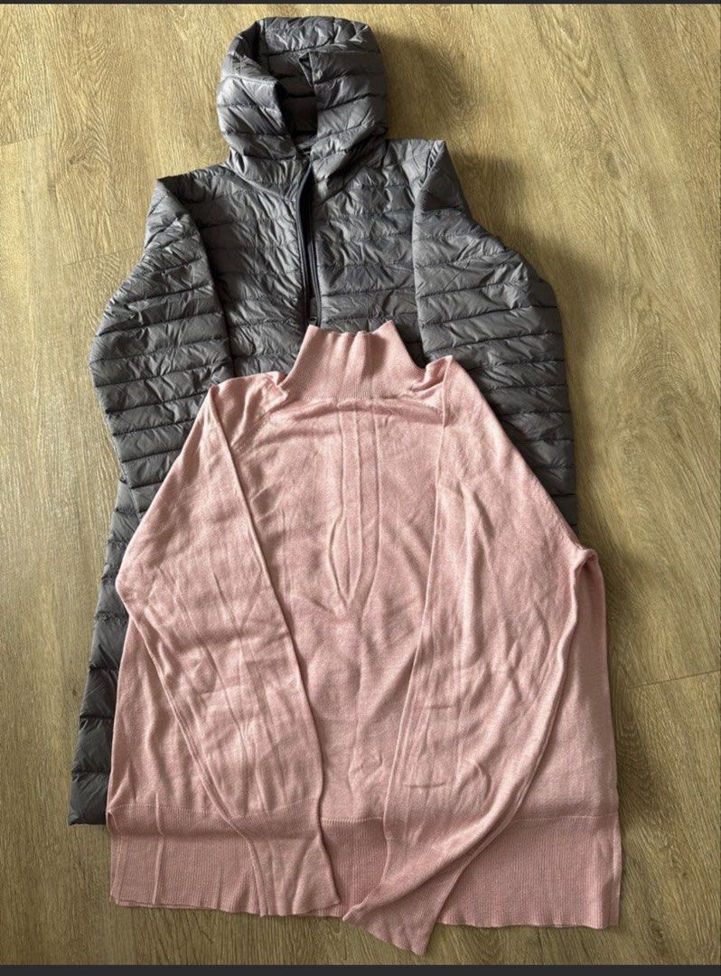 Gray Winter Down Jacket (Category: Coats, Jackets and Outerwear) located in Singapore. Submitted by snown000 (Listing ID 1470028898, Image 6). Description: -Gray colour down winter jacket -chest 45cm shoulder 34cm length 76cm -free Zara sweater size s -collect at woodland Dr 70 s732717.