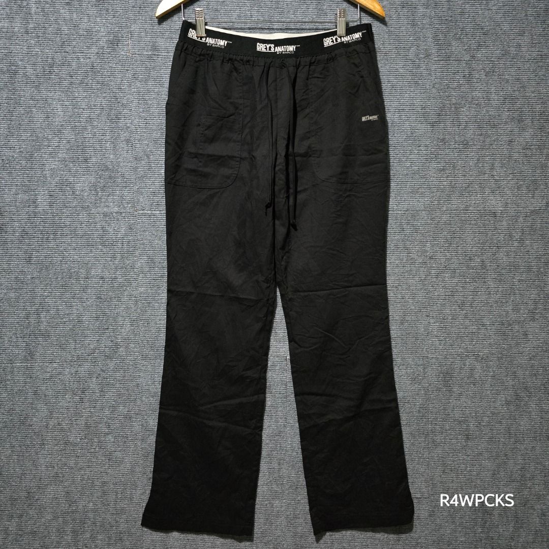 GREY'S ANATOMY BY BARCO ACTIVE BLACK SCRUB PANTS (Category: Other Bottoms) located in San Mateo. Submitted by r4wpcks (Listing ID 1470094767, Image 2). Description: Size on Tag: Medium Best Fit: 28 - 32 inches Waist: 28 - 32 inches Length: 39.5 inches Leg Hole / Hem: 8.5 inches Condition: 9.5/10 Color Rate: 9.5/10 Issue: None COLOR MAY VARY DUE TO LIGHTING Location: San Mateo Rizal, near Marikina J&T/Lalamove courier, shipping fee should be handl