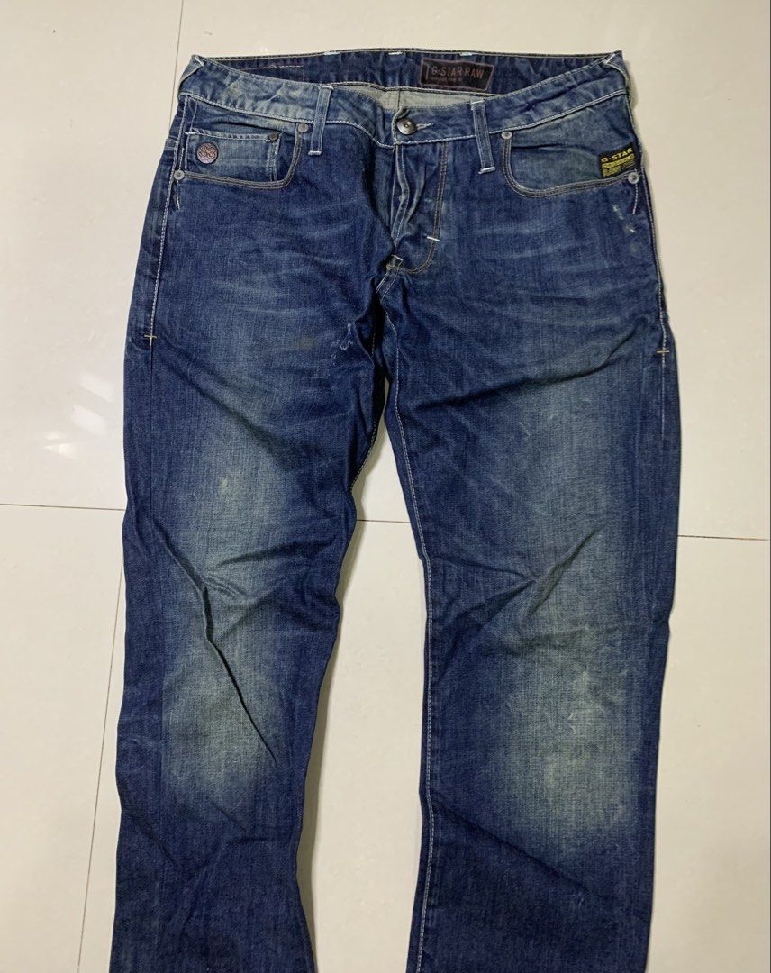 G-star Raw Denim pants (Category: Jeans) located in Molave. Submitted by mysticbird_38213e (Listing ID 1470098040, Image 3). Description: Size 32 - 34 41 length 7.5 hem Button fly In good condition .
