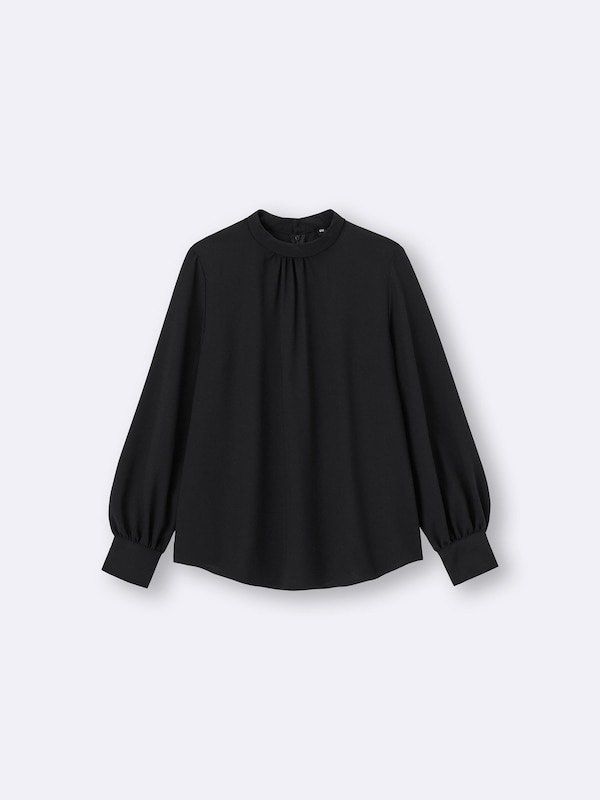 GU Stand-Up Collar Blouse (S, Like New) (Category: Blouses) located in Manila. Submitted by beautygoddess (Listing ID 1469973537, Image 1). Description: .