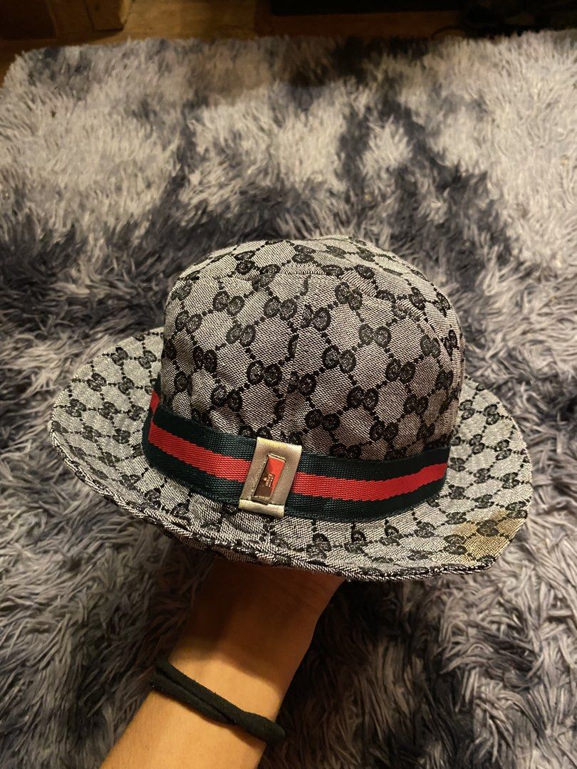 GUCCI GG BUCKET HAT (Category: Luxury Apparel) located in Minglanilla. Submitted by celathrift (Listing ID 1470071232, Image 1). Description: AS NEW CONDITION NEED WASH ONLY NO ISSUE 9/10 COLOR RATE OSFA.
