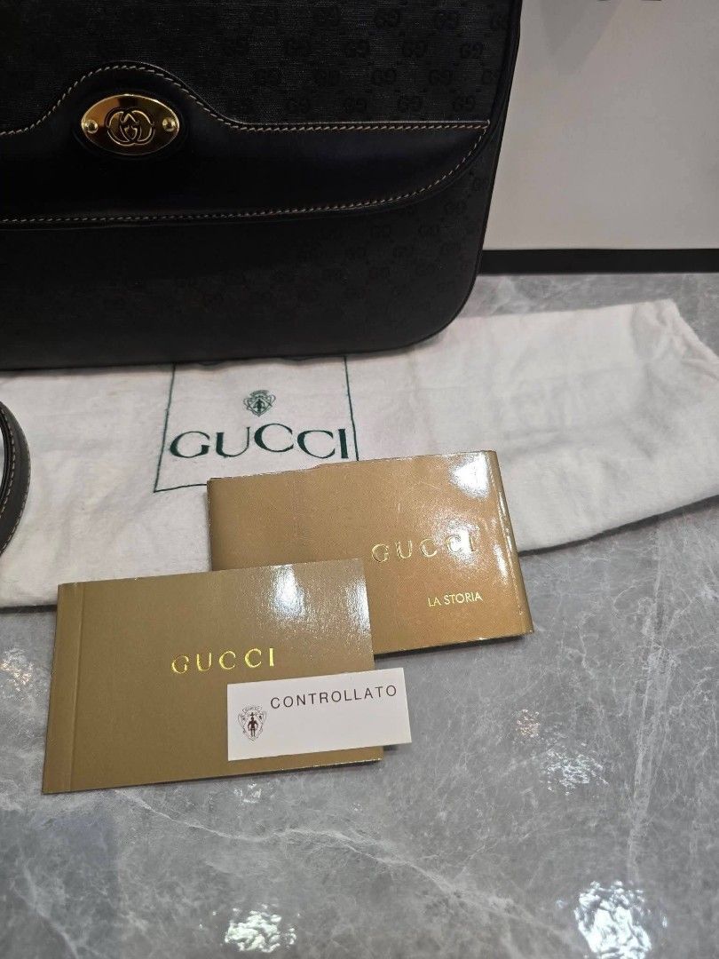 Gucci Micro Gg Monogram Shoulder Bag 1980's Old Authentic💯💯 (Category: Shoulder Bags) located in Davao. Submitted by SecondhandItems97 (Listing ID 1470030778, Image 3). Description: Small size Includes Gucci dustbag💯 & provided Gucci paper bag.