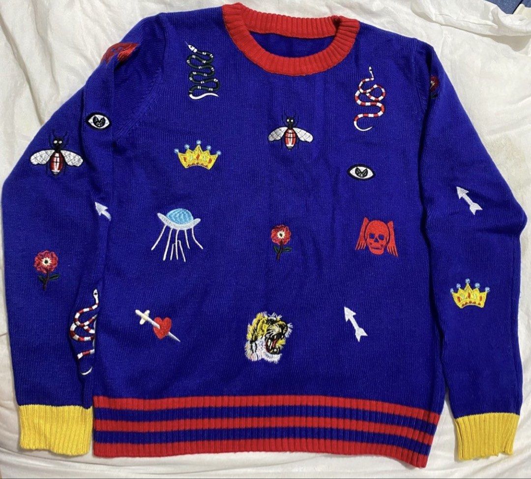 GUCCI sweater (Category: Luxury Apparel) located in Makati City. Submitted by cozydapper (Listing ID 1470039826, Image 2). Description: cut tag.